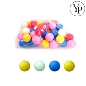실내 플라스틱 골프공 연습볼 소프트 스윙 혼합 컬러 안전공 훈련용 50개