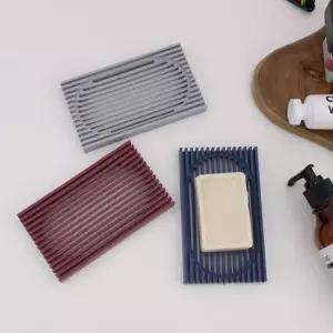 실리콘 사각 물빠짐 비누받침 비누받침 비누대 비누홀더 비누보관 욕실소품