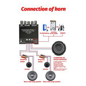 ZK ST21 BLUETOOTH 100W 모듈 디지털 전력 200W TPA3221 보드 채널 호환 서브우퍼