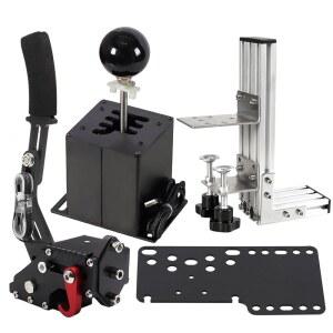 EaJ PC USB 시뮬레이터 시프터 64비트 핸드브레이크 클램프 L자형 레버 키트 G29 G27 G25 G920 T300RS/GT 스티어링 휠 시퀀셜 H 기어 ATS ETS 더스트 WRC 심 레이싱 호환