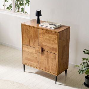 G437 고무나무 원목 수납장 750 A타입  1color