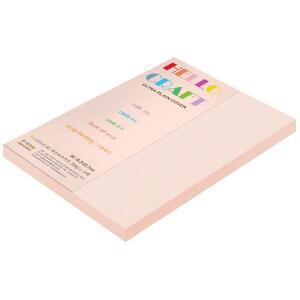 종이문화 레인보우카드 두꺼운 양면 카드지 205g B5 No.22 라이트핑크 60매 색상지 색도화지 A4용지 색지