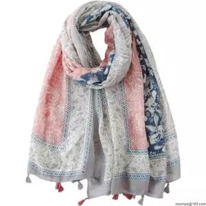 오일릴리 스카프 페어리게이트 여성 스틸 비스코스 네커치프 실크 