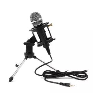 HGE 유튜브 회의 강의 컴 마이크 필터 스탠드 SET 인터뷰 홈 레코딩 핸드 마이크 노트북 줌 스탠드