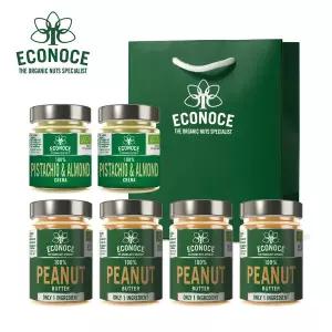 [에코노체] 유기농 100% 땅콩300g*4+피스타치오아몬드175g*2+쇼핑백1