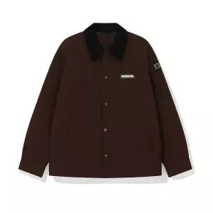 매장정품 빈트릴 BEENTRILL 코듀로이 카라 와펜 퀼팅 점퍼(초콜릿) BA254JP001CL 164701