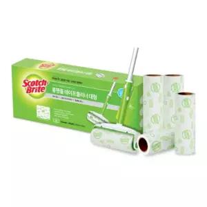 3M 롱핸들 테이프 클리너 점착돌돌 대형 1ea+리필 5ea