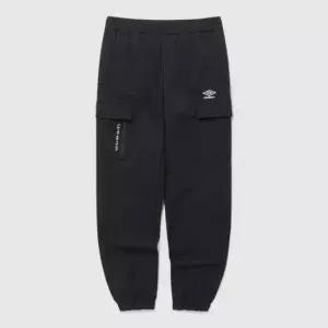 M 엄브로바지 NQC UP423SPTO3-BLK 폴라 스트레치 카고 기모 조거 팬츠 / BLACK