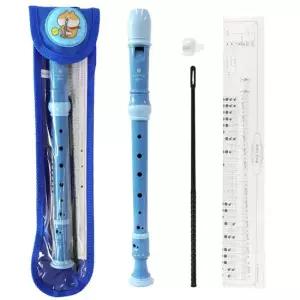 리코더 악기 댕댕이 블루 색상 어린이 음악 수업 준비물 피리 학습준비물 학용품