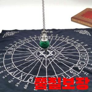 타로 테이블보 진자 펜타클 룬 제단 점술 카드 천 게임 매트 30x30cm