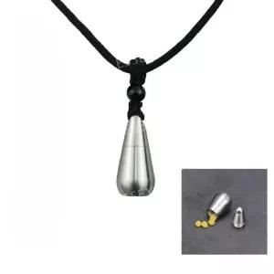 티타늄 용기 알약 스테인리스 캡슐 목걸이 초경량 휴대용 미니