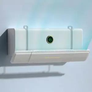 [하프클럽/알티피아]에어컨 바람막이 무타공 거치형 냉방 병행 가정과 사무실 사용 가능한 제품