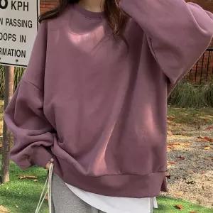 [제작] 귀엽지요 리얼루즈핏 양기모 맨투맨 84935 빅사이즈 여성의류