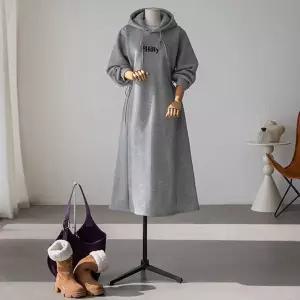 (안나앤플러스) 무트 스트링 기모 원피스[드레스EAG70] 빅사이즈