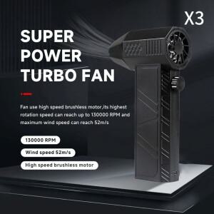 미니에어건 130000RPM 자동차 전기 에어 더스터 X3 미니 터보 강력 팬 3단계 속도 충전식 슈퍼 제트 드라이