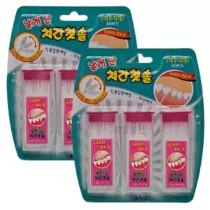 (2개) 날개단 치간칫솔 구강 관리 양치 치간이쑤시개/이쑤시개/치간/이쑤시게/치솔/요지/칫솔/잇새솔/기능