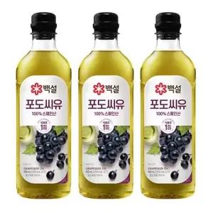 백설 포도씨유 900ml 3개 (1세트)CL