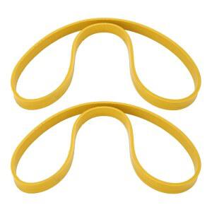 10인치폴리우레탄밴드쏘휠 고내구성폴리우레탄밴드쏘휠 목공밴드쏘휠 논슬립소음저감 고무타이어 옐로우 2개