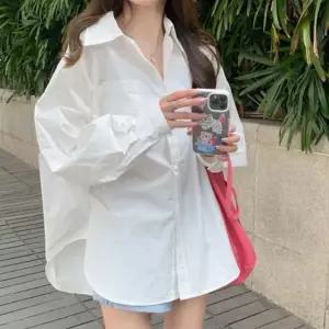 [하프클럽/]여성 화이트 셔츠 루즈핏 1P 클래식 남방 오버핏 패션