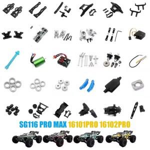 SG116 PRO MAX 16101 RC 자동차 부품 터닝 샤프트 기어 베어링 풀로드 스티어링 컵 스윙 암 모터 타이어 나