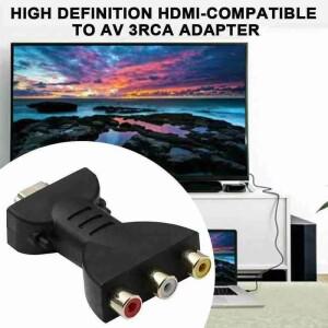 HDMI-AV 어댑터 케이블 3RCA 로터스 헤드 빨간색 흰색 노란색 컨버터 HDTV-오디오 비디오 커넥터 HDTV DVD