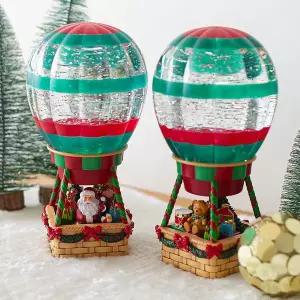 열기구 크리스마스 오르골 워터볼 LED 스노우볼 무드등 조명