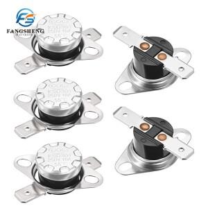 정상 폐쇄 베이클라이트 KSD-301 온도 스위치 온도조절기 센서, 10A, 250V, 0-160 도, 60, 65, 1 개