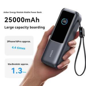 앵커 조로 25000mAh 보조배터리 165W PD 고속 충전 내장형 접이식 케이블 포함 아이폰16 맥북 노트북용 모