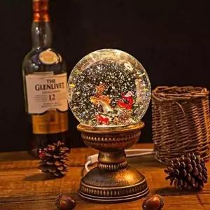 ( )크리스마스스노우볼 여자친구선물 크리스마스소품 크리스마스 겨울 장식 소품 선물 LED오르골 여자친구