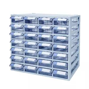 [국산 완제품] 투명수납함 28칸(소형) 플라스틱서랍장 소품정리함 약수납 미니정리함