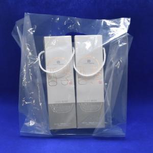 비닐쇼핑백 100매/투명쇼핑백/선물포장봉투/마카롱봉투/투명포장봉투/투명비닐봉투/2구손잡이