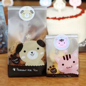 M쿠키봉투(고양이) - 70+30x150 - 100개