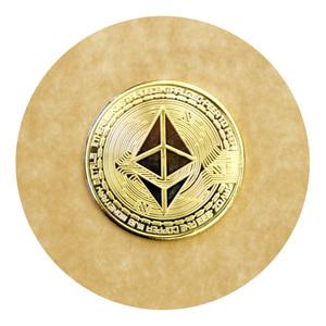 이더리움 코인 기념주화 모형