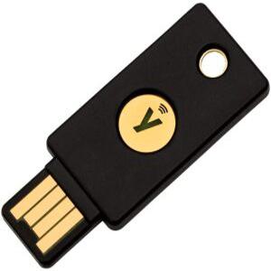 Yubico YubiKey 5 NFC - 2단계 인증 USB 및 NFC 컴퓨터 보안 키 하나 이상의 암호로 온라인 계정 보호