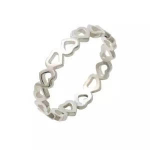 925 실버 하트 레이어드 데일리 은 반지