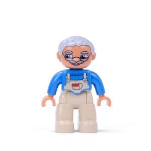 레고 듀플로 호환 피규어 사람 - 14. 할아버지