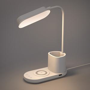 엑티몬 LED 스탠드 무선충전기 15W 고속충전 3색 3단 침실 무드등