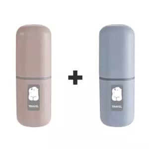 매트PP 세모 휴대용 치약칫솔케이스 원플원 여행용 휴대용 사무실용 칫솔통