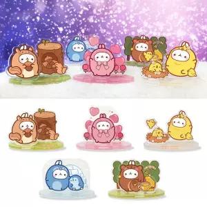 아트박스/플러스펀 몰랑이와 동물친구들 아크릴 스탠드 (5종)