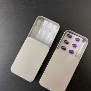 미니 소품케이스 슬라이딩 틴케이스 악세사리 약 사각 수납함