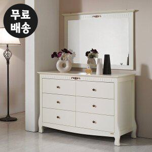 [벤티스가구]로엔 엔틱 화장대 세트 서랍장 수납 안방 서랍형 화장대 수납형 서랍 고급 가구(1200)