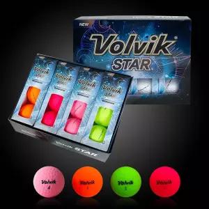 스타 STAR 12구 고반발 3피스 무반사 무광 컬러볼 골프공