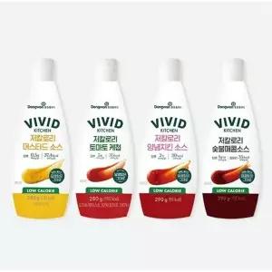 저칼로리소스 4종 세트 (케첩+머스타드+양념치킨+숯불매콤)