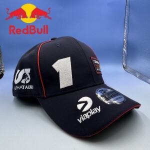 남성용 자수 레드불 야구 레이싱 막스 베르스타펜 여름 차양