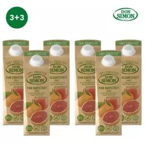 돈시몬 100  NFC 착즙주스 1L 자몽3+자몽주스3  3+3) 총6팩