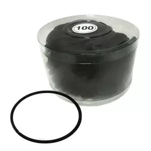 매듭없는 검정 고무줄 100P 코사지 헤어 밴드/머리끈/여아/머리/아기/여자/어린이/초등/키즈/포니테일/패션