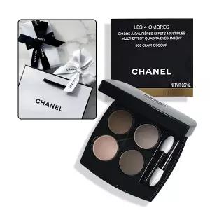 샤넬 레 꺄트르 옹브르 4색 아이섀도우 팔레트 308 끌레르 옵스뀌 (백화점 선물포장)