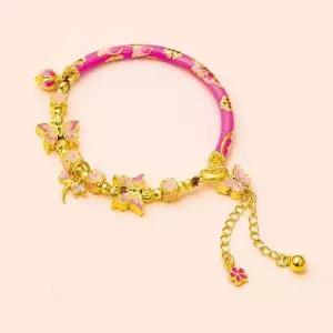 [NS홈쇼핑]넬]S999 퍼플 나비 펜던트 은 뱅글(7.1돈)[35453456]