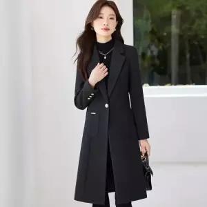 템퍼티샵 여성 하프 정장 트렌치코트 추동 빅사이즈 오피스룩 힛템