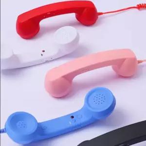 스마트폰 수화기 C타입 이어폰 옛날 전화기 연결 레트로